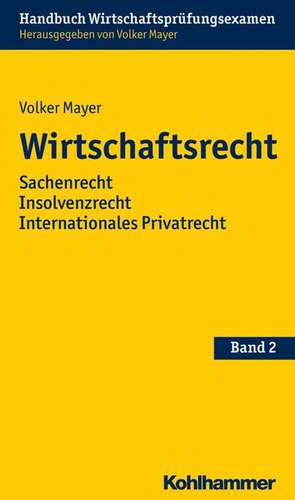 Wirtschaftsrecht de Volker Mayer