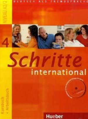 Schritte international 4. Kursbuch + Arbeitsbuch mit Audio-CD zum Arbeitsbuch und interaktiven Übungen de Silke Hilpert