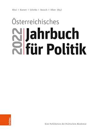 Osterreichisches Jahrbuch fur Politik 2022 de Andreas Khol