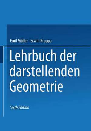 Lehrbuch der darstellenden Geometrie de Emil Müller