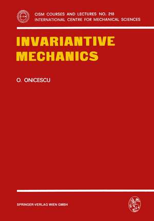 Invariantive Mechanics de O. Onicescu