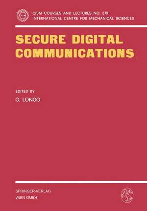 Secure Digital Communications de G. Longo