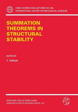 Summation Theorems in Structural Stability de T. Tarnai