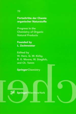 Fortschritte der Chemie organischer Naturstoffe / Progress in the Chemistry of Organic Natural Products de E. Fattorusso