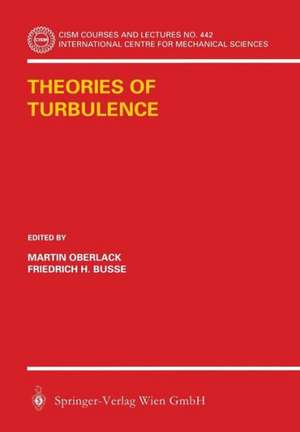 Theories of Turbulence de Martin Oberlack