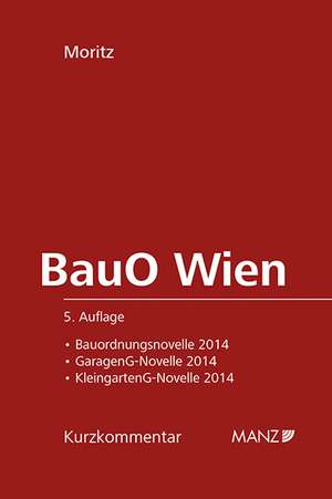 BauO für Wien de Reinhold Moritz