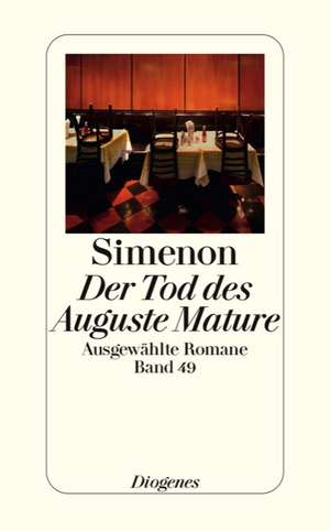 Der Tod des Auguste Mature de Georges Simenon