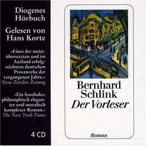 Der Vorleser. 4 CDs de Bernhard Schlink