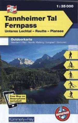 KuF Österreich Outdoorkarte 05 Tannheimer Tal - Fernpass 1 : 35 000