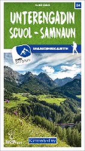 Unterengadin / Scuol - Samnaun 24 Wanderkarte 1:40 000 matt laminiert