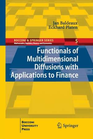Functionals of Multidimensional Diffusions with Applications to Finance de Jan Baldeaux