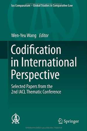 Codification in International Perspective: Selected Papers from the 2nd IACL Thematic Conference de Wen-Yeu Wang