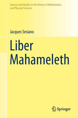 Liber Mahameleth de Jacques Sesiano