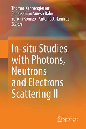 In-situ Studies with Photons, Neutrons and Electrons Scattering II de Thomas Kannengiesser