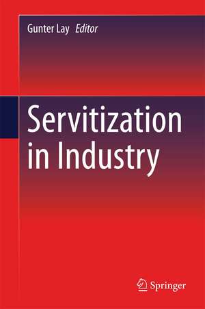 Servitization in Industry de Gunter Lay