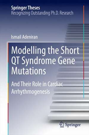 Modelling the Short QT Syndrome Gene Mutations: And Their Role in Cardiac Arrhythmogenesis de Ismail Adeniran