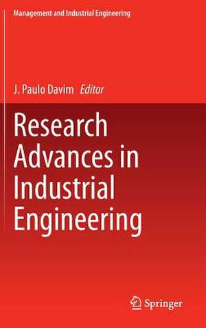 Research Advances in Industrial Engineering de J. Paulo Davim