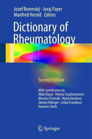 Dictionary of Rheumatology de Jozef Rovenský