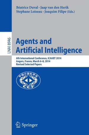 Agents and Artificial Intelligence de Béatrice Duval