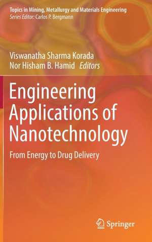 Engineering Applications of Nanotechnology: From Energy to Drug Delivery de Viswanatha Sharma Korada