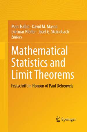 Mathematical Statistics and Limit Theorems de Marc Hallin