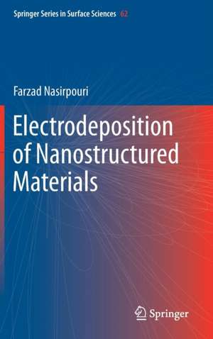 Electrodeposition of Nanostructured Materials de Farzad Nasirpouri