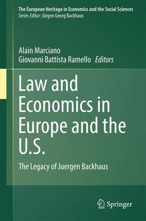 Law and Economics in Europe and the U.S.: The Legacy of Juergen Backhaus de Alain Marciano