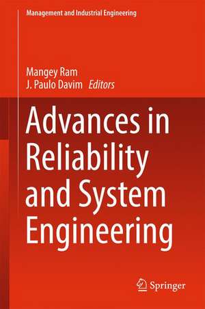 Advances in Reliability and System Engineering de Mangey Ram