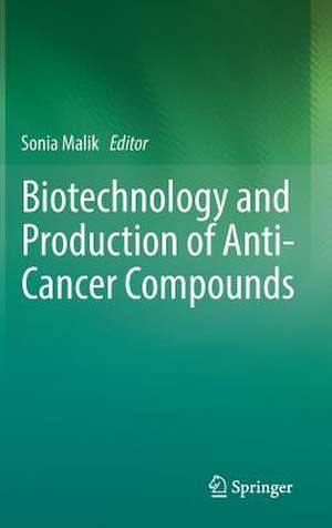 Biotechnology and Production of Anti-Cancer Compounds de Sonia Malik