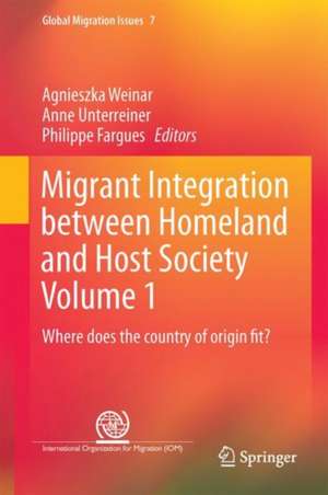 Migrant Integration Between Homeland and Host Society Volume 1: Where does the country of origin fit? de Agnieszka Weinar