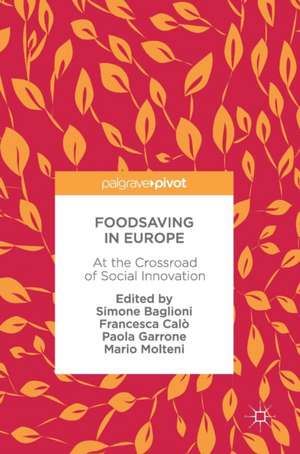 Foodsaving in Europe: At the Crossroad of Social Innovation de Simone Baglioni