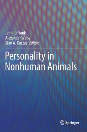 Personality in Nonhuman Animals de Jennifer Vonk