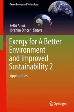 Exergy for A Better Environment and Improved Sustainability 2: Applications de Fethi Aloui