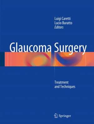 Glaucoma Surgery: Treatment and Techniques de Luigi Caretti