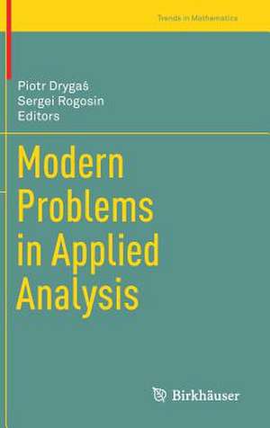 Modern Problems in Applied Analysis de Piotr Drygaś