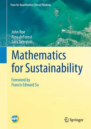 Mathematics for Sustainability de John Roe