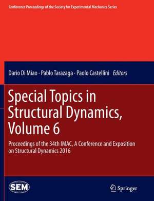 Special Topics in Structural Dynamics, Volume 6: Proceedings of the 34th IMAC, A Conference and Exposition on Structural Dynamics 2016 de Dario Di Miao