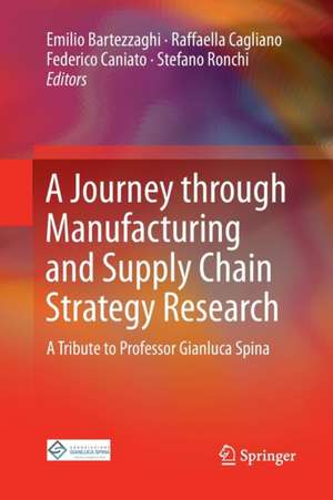 A Journey through Manufacturing and Supply Chain Strategy Research: A Tribute to Professor Gianluca Spina de Emilio Bartezzaghi