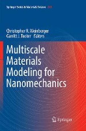 Multiscale Materials Modeling for Nanomechanics de Christopher R. Weinberger