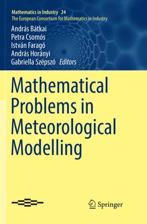 Mathematical Problems in Meteorological Modelling de András Bátkai