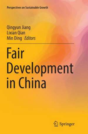 Fair Development in China de Qingyun Jiang