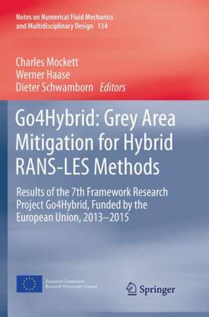 Go4Hybrid: Grey Area Mitigation for Hybrid RANS-LES Methods: Results of the 7th Framework Research Project Go4Hybrid, Funded by the European Union, 2013-2015 de Charles Mockett