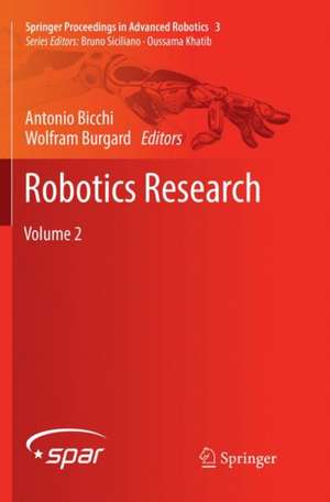 Robotics Research: Volume 2 de Antonio Bicchi