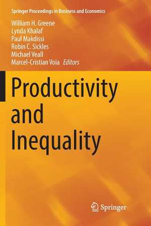 Productivity and Inequality de William H. Greene