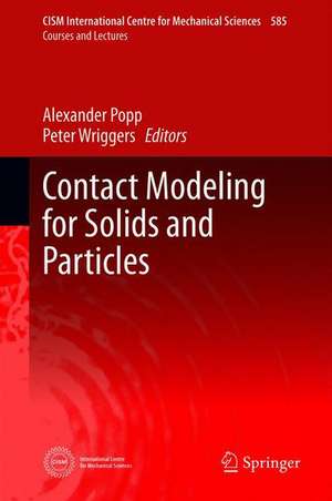 Contact Modeling for Solids and Particles de Alexander Popp