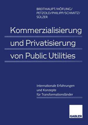 Kommerzialisierung und Privatisierung von Public Utilities: Internationale Erfahrungen und Konzepte für Transformationsländer de Manfred Breithaupt