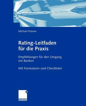 Rating-Leitfaden für die Praxis: Empfehlungen für den Umgang mit Banken de Michael Prümer