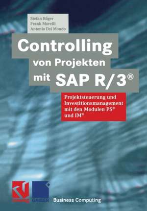 Controlling von Projekten mit SAP R/3®: Projektsteuerung und Investitionsmanagement mit den Modulen PS® und IM® de Stefan Röger