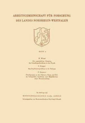 Die gegenwärtige Situation der Grundlagenforschung in der Physik. Das Duplikantenproblem in der Biologie. Überlegungen zu den Faktoren Raum und Zeit im biologischen Geschehen und Möglichkeiten einer Nutzanwendung de Walter Weizel