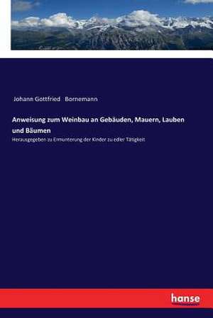 Anweisung zum Weinbau an Gebäuden, Mauern, Lauben und Bäumen de Johann Gottfried Bornemann